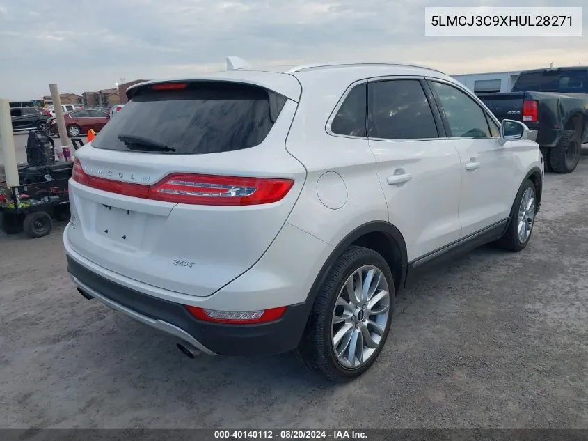 2017 Lincoln Mkc Reserve VIN: 5LMCJ3C9XHUL28271 Lot: 40140112