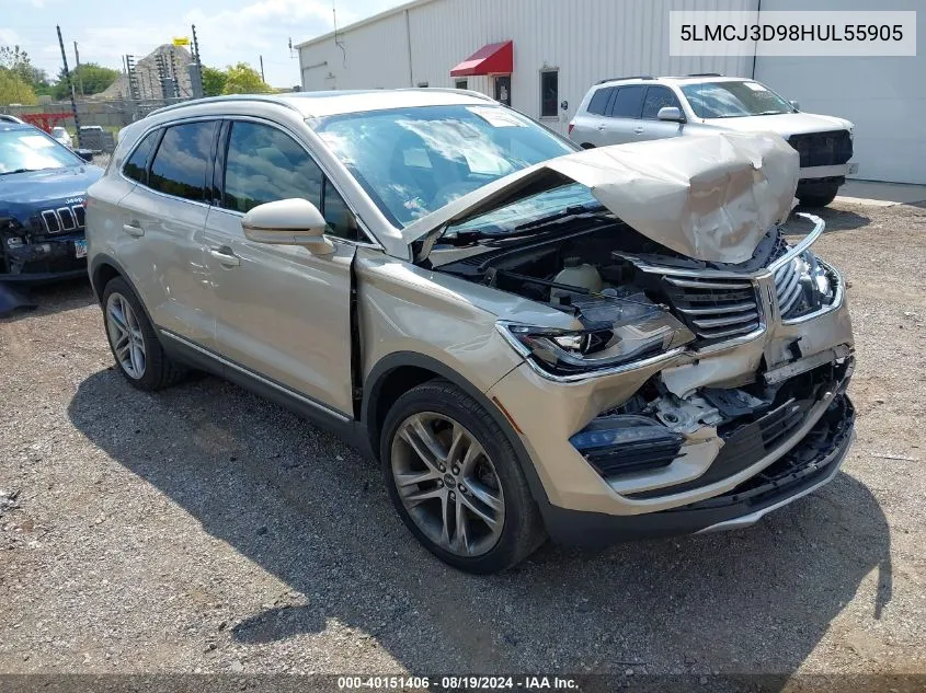 5LMCJ3D98HUL55905 2017 Lincoln Mkc Reserve