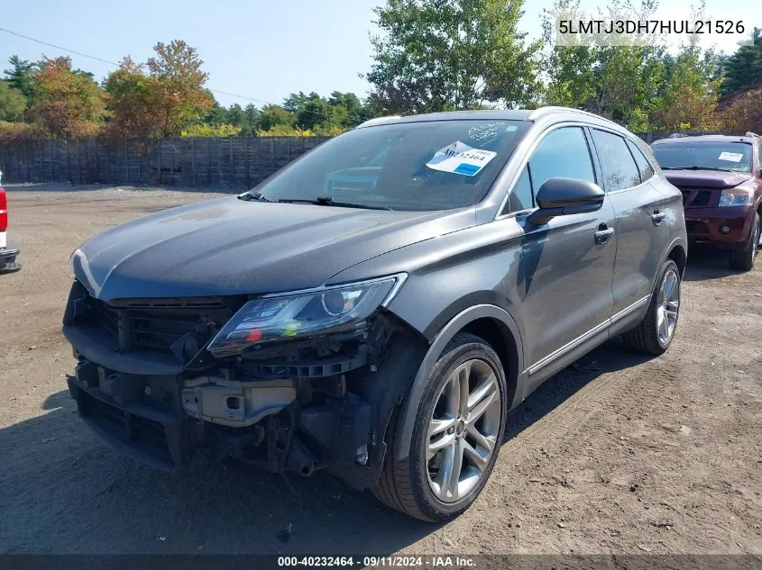 2017 Lincoln Mkc Reserve VIN: 5LMTJ3DH7HUL21526 Lot: 40232464