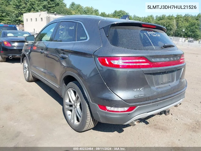 5LMTJ3DH7HUL21526 2017 Lincoln Mkc Reserve