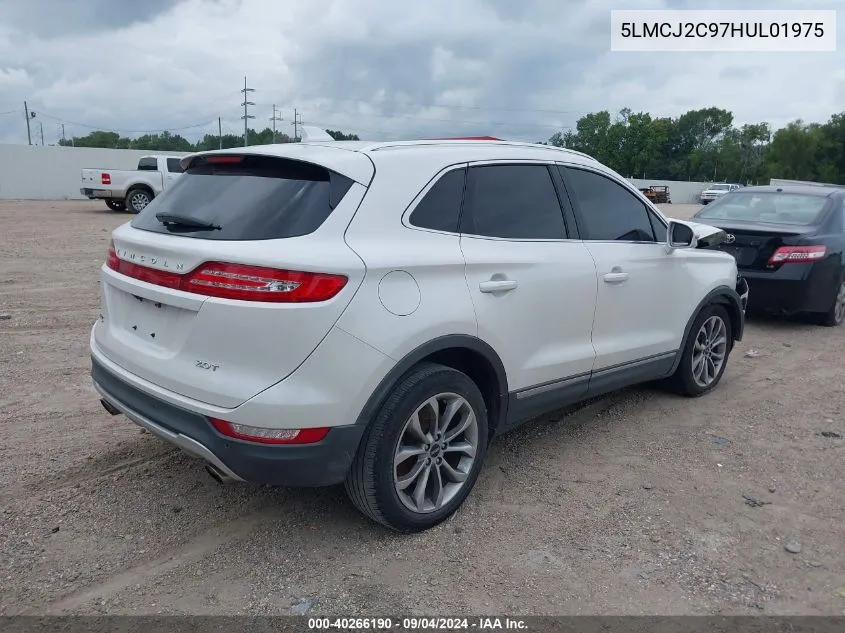 2017 Lincoln Mkc Select VIN: 5LMCJ2C97HUL01975 Lot: 40266190