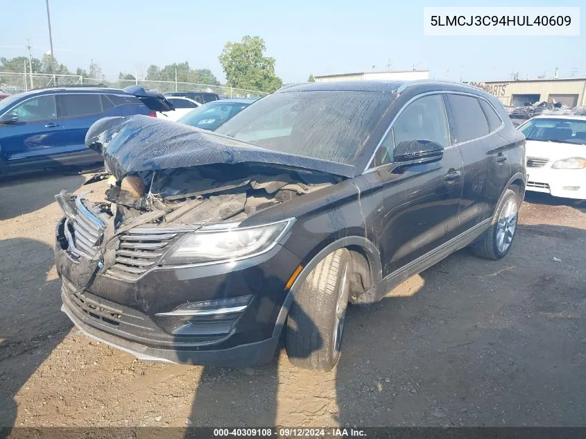 5LMCJ3C94HUL40609 2017 Lincoln Mkc Reserve