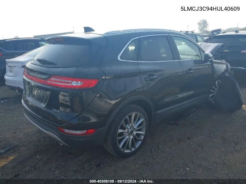 5LMCJ3C94HUL40609 2017 Lincoln Mkc Reserve