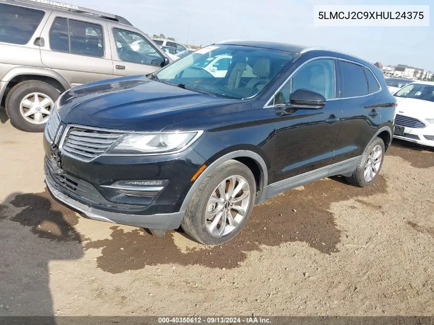 5LMCJ2C9XHUL24375 2017 Lincoln Mkc Select