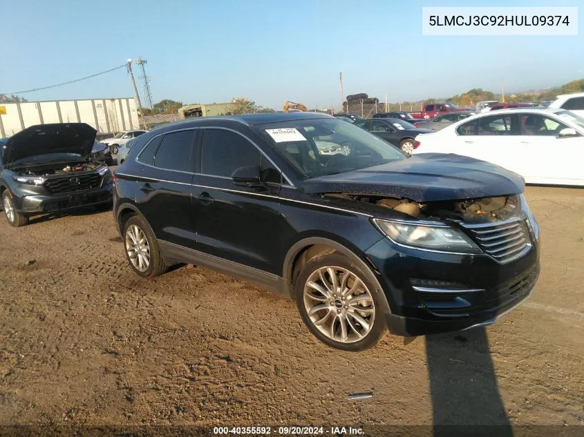 5LMCJ3C92HUL09374 2017 Lincoln Mkc Reserve