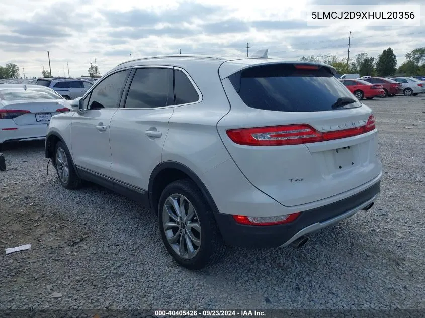 5LMCJ2D9XHUL20356 2017 Lincoln Mkc Select