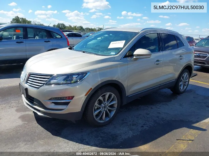 5LMCJ2C97HUL50030 2017 Lincoln Mkc Select