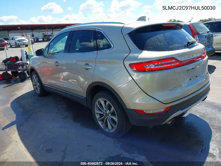 5LMCJ2C97HUL50030 2017 Lincoln Mkc Select