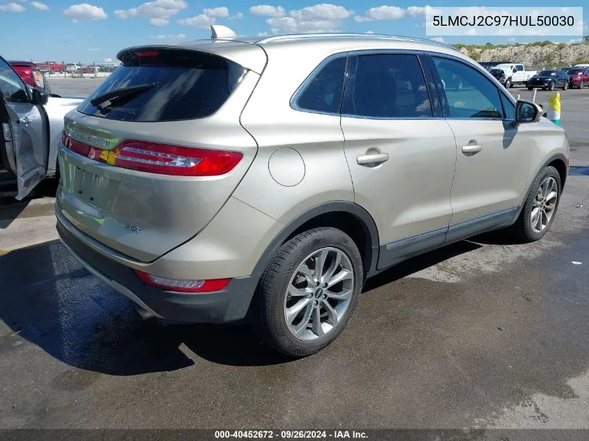 5LMCJ2C97HUL50030 2017 Lincoln Mkc Select