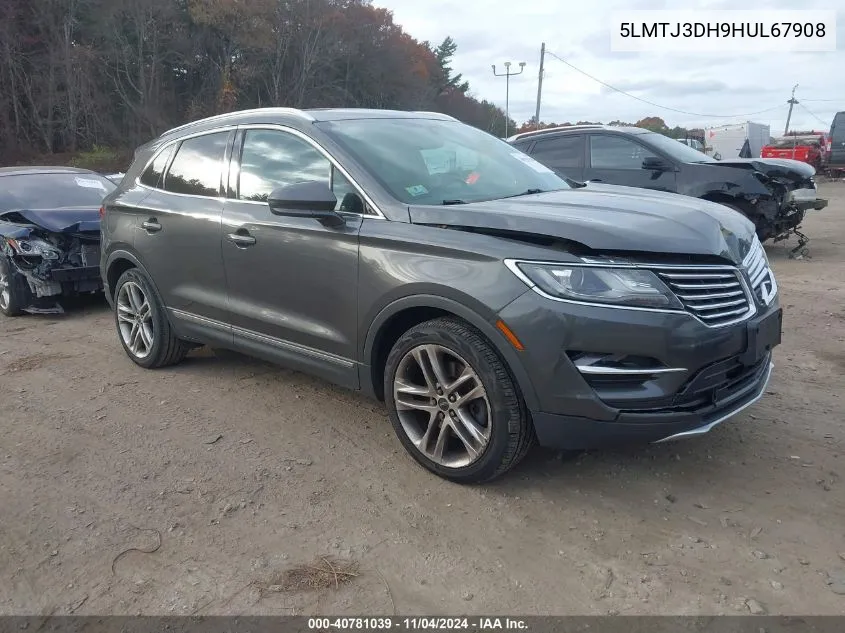 2017 Lincoln Mkc Reserve VIN: 5LMTJ3DH9HUL67908 Lot: 40781039