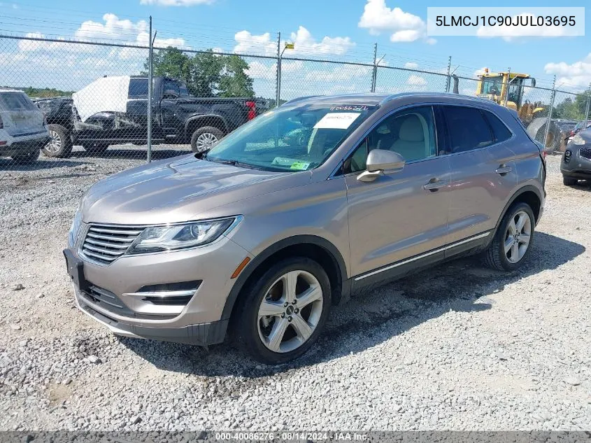 2018 Lincoln Mkc Premiere VIN: 5LMCJ1C90JUL03695 Lot: 40086276