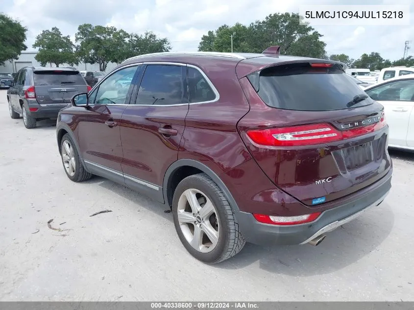 5LMCJ1C94JUL15218 2018 Lincoln Mkc Premiere