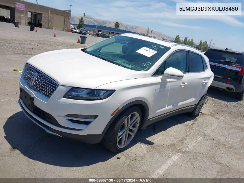 5LMCJ3D9XKUL08480 2019 Lincoln Mkc Reserve