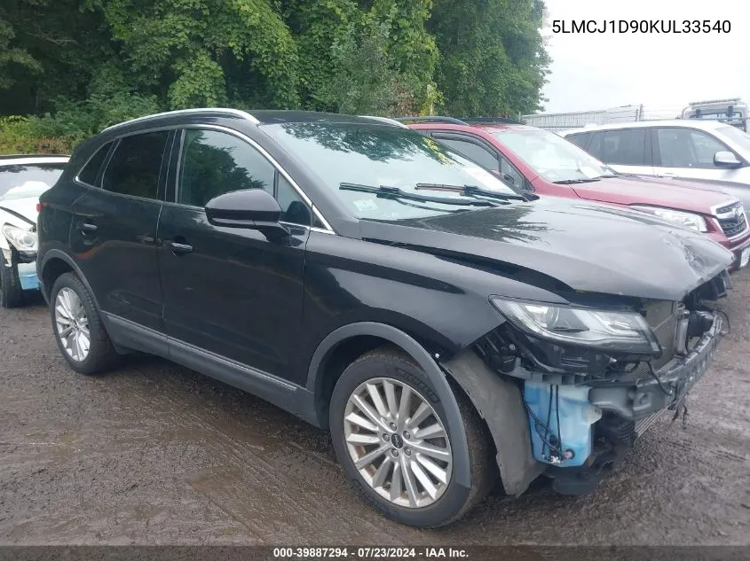 5LMCJ1D90KUL33540 2019 Lincoln Mkc Standard