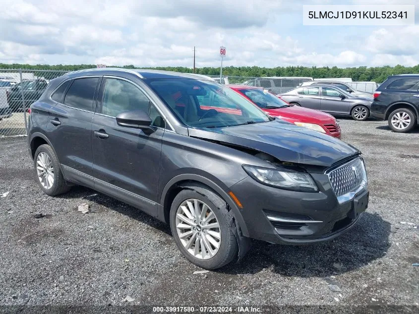 2019 Lincoln Mkc Standard VIN: 5LMCJ1D91KUL52341 Lot: 39917580