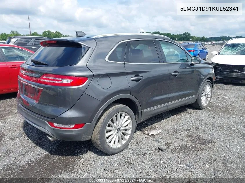 5LMCJ1D91KUL52341 2019 Lincoln Mkc Standard