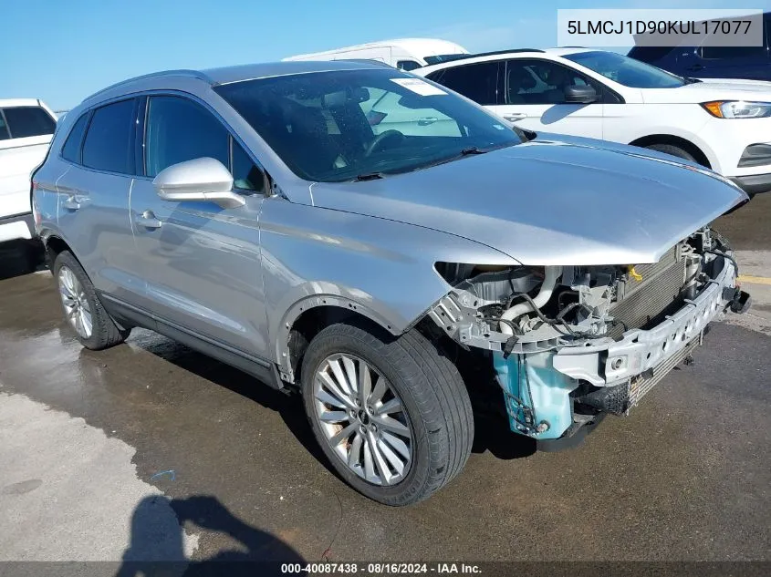 5LMCJ1D90KUL17077 2019 Lincoln Mkc Standard