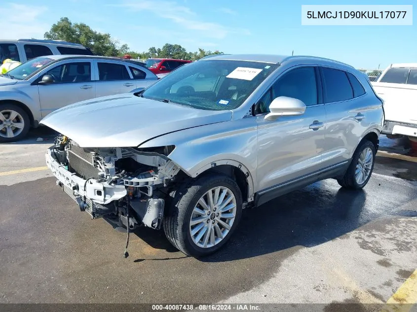 5LMCJ1D90KUL17077 2019 Lincoln Mkc Standard