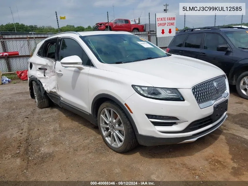 5LMCJ3C99KUL12585 2019 Lincoln Mkc Reserve