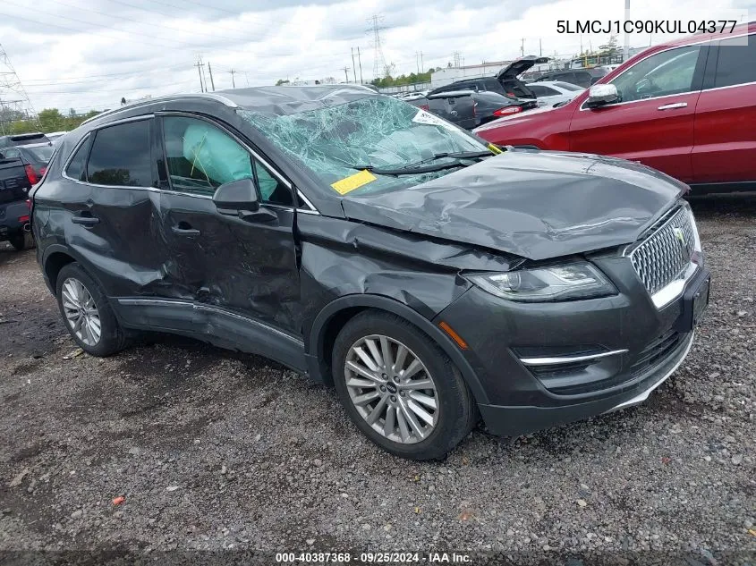 2019 Lincoln Mkc Standard VIN: 5LMCJ1C90KUL04377 Lot: 40387368