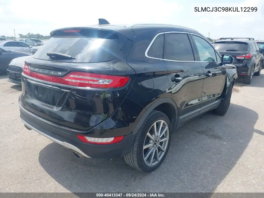 2019 Lincoln Mkc Reserve VIN: 5LMCJ3C98KUL12299 Lot: 40413347