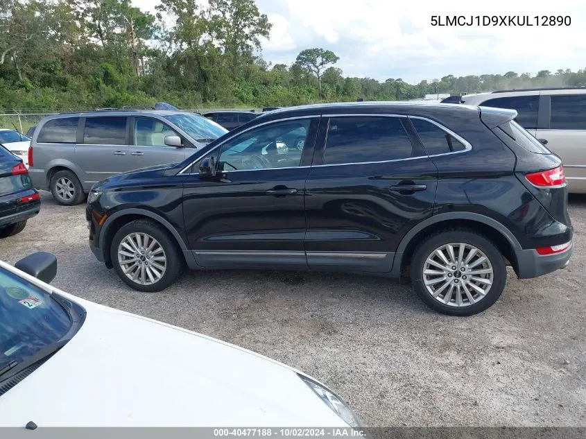 2019 Lincoln Mkc Standard VIN: 5LMCJ1D9XKUL12890 Lot: 40477188