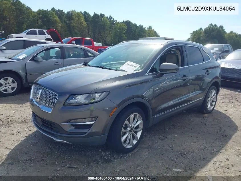 2019 Lincoln Mkc Select VIN: 5LMCJ2D9XKUL34054 Lot: 40480450