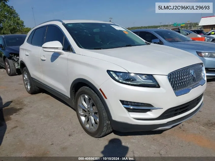 2019 Lincoln Mkc Select VIN: 5LMCJ2C96KUL29693 Lot: 40556351