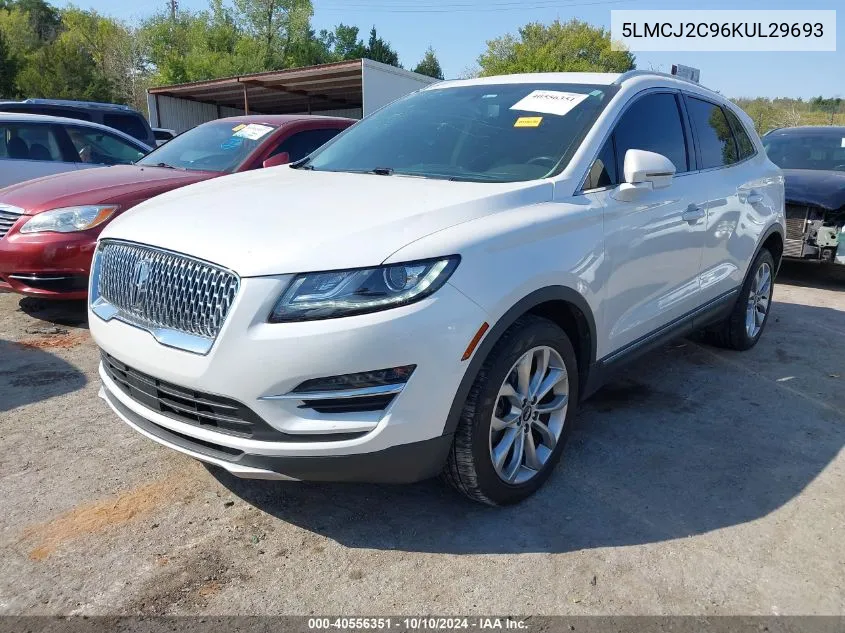 2019 Lincoln Mkc Select VIN: 5LMCJ2C96KUL29693 Lot: 40556351