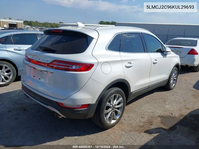 2019 Lincoln Mkc Select VIN: 5LMCJ2C96KUL29693 Lot: 40556351