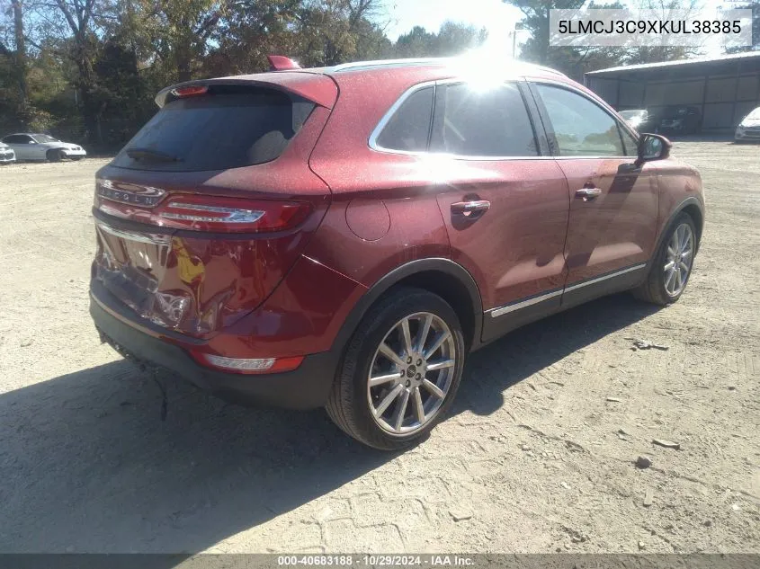 5LMCJ3C9XKUL38385 2019 Lincoln Mkc Reserve