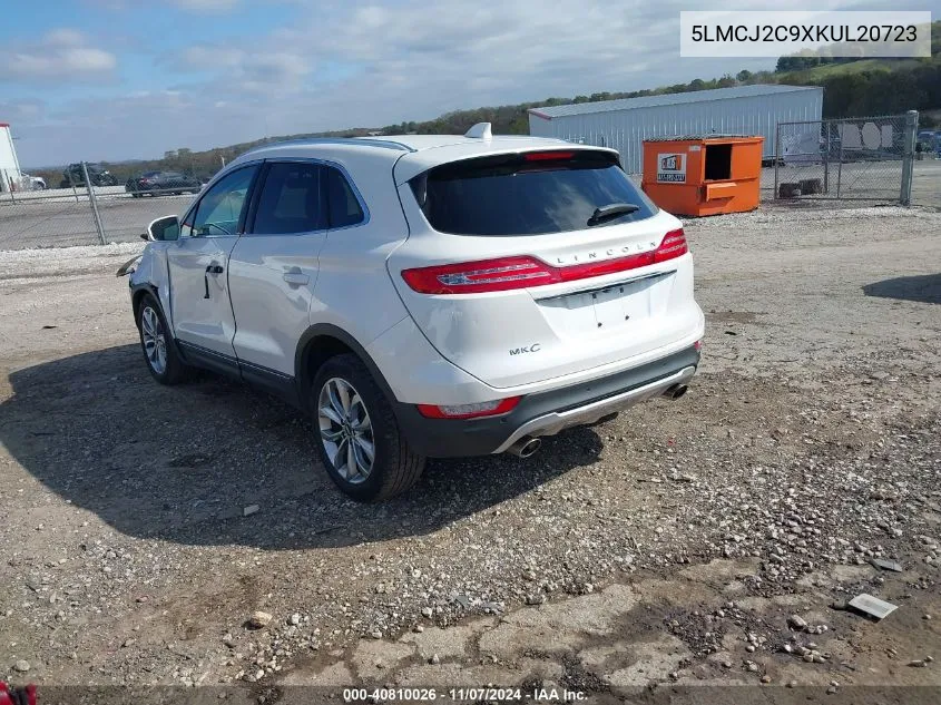 2019 Lincoln Mkc Select VIN: 5LMCJ2C9XKUL20723 Lot: 40810026