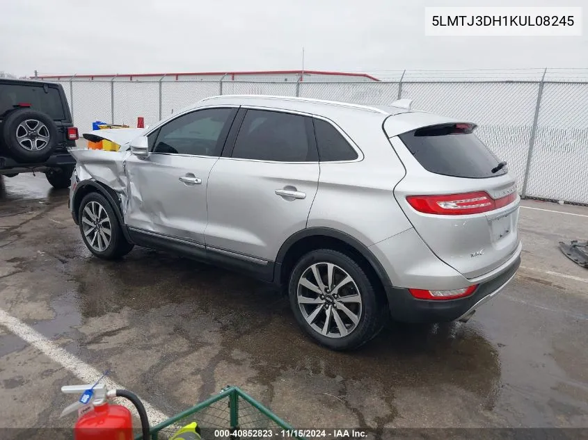 2019 Lincoln Mkc Reserve VIN: 5LMTJ3DH1KUL08245 Lot: 40852823