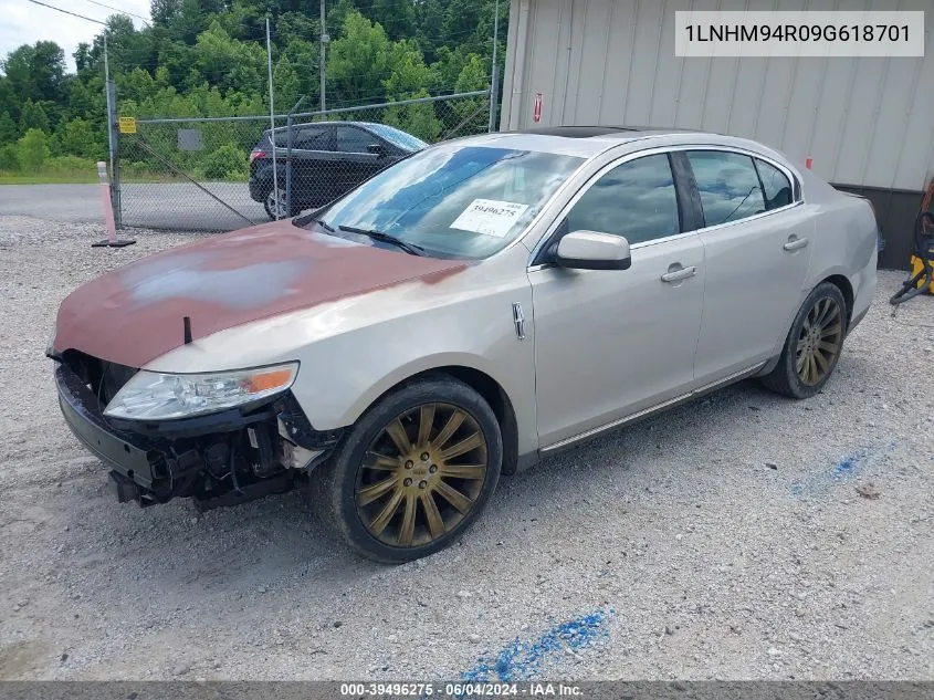 2009 Lincoln Mks VIN: 1LNHM94R09G618701 Lot: 39496275