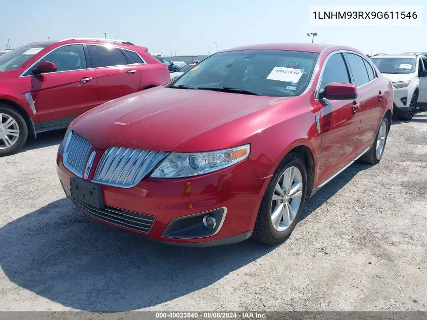 2009 Lincoln Mks VIN: 1LNHM93RX9G611546 Lot: 40023840