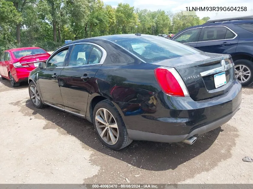 2009 Lincoln Mks VIN: 1LNHM93R39G604258 Lot: 40063470