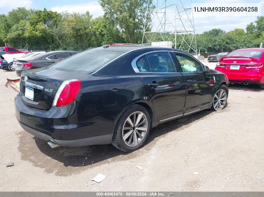 2009 Lincoln Mks VIN: 1LNHM93R39G604258 Lot: 40063470