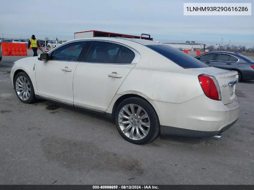 2009 Lincoln Mks VIN: 1LNHM93R29G616286 Lot: 40089657