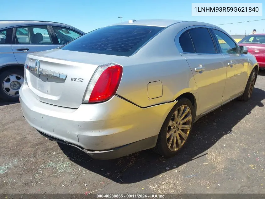 2009 Lincoln Mks VIN: 1LNHM93R59G621840 Lot: 40288855