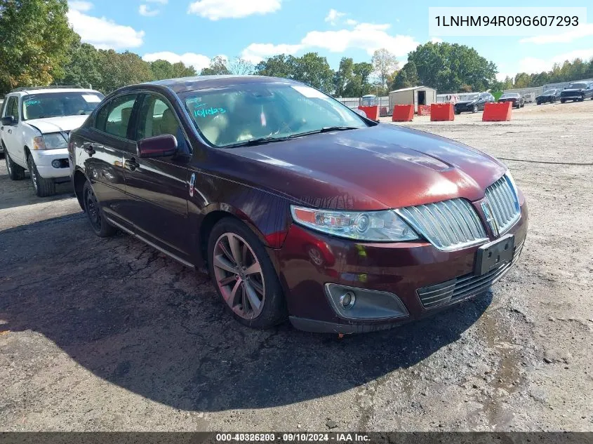 2009 Lincoln Mks VIN: 1LNHM94R09G607293 Lot: 40326203