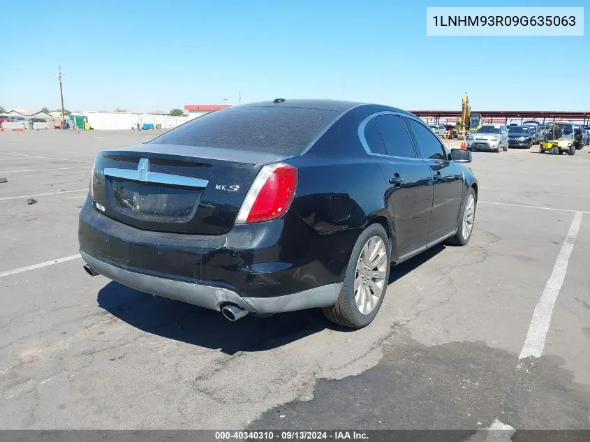 2009 Lincoln Mks VIN: 1LNHM93R09G635063 Lot: 40340310