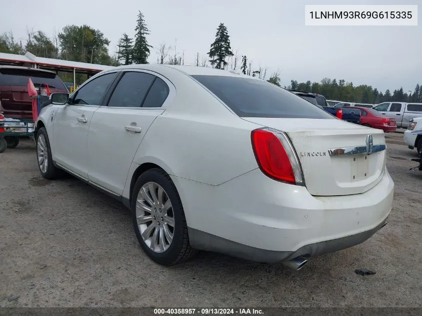 2009 Lincoln Mks VIN: 1LNHM93R69G615335 Lot: 40358957