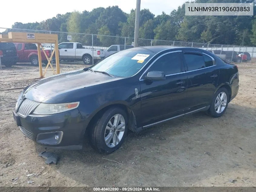 2009 Lincoln Mks VIN: 1LNHM93R19G603853 Lot: 40402890