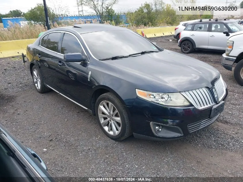 2009 Lincoln Mks VIN: 1LNHM94R59G630200 Lot: 40437638