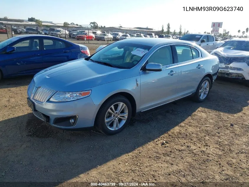 2009 Lincoln Mks VIN: 1LNHM93R09G623740 Lot: 40463799