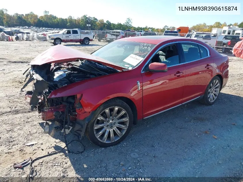 2009 Lincoln Mks VIN: 1LNHM93R39G615874 Lot: 40682869