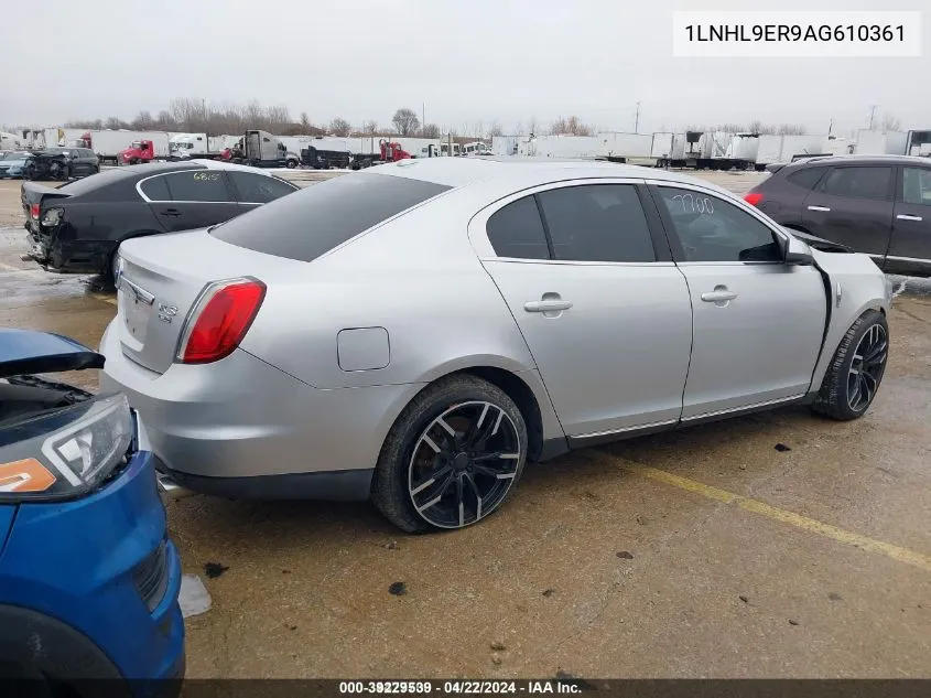 1LNHL9ER9AG610361 2010 Lincoln Mks