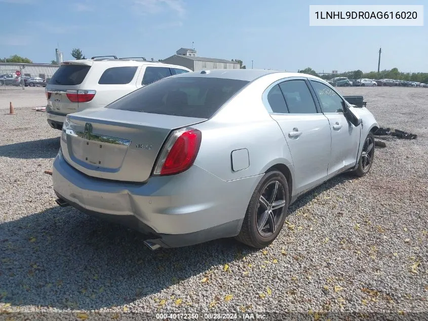 2010 Lincoln Mks VIN: 1LNHL9DR0AG616020 Lot: 40172350