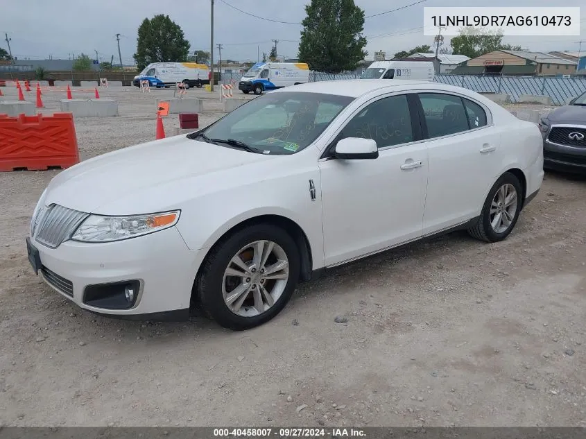 1LNHL9DR7AG610473 2010 Lincoln Mks