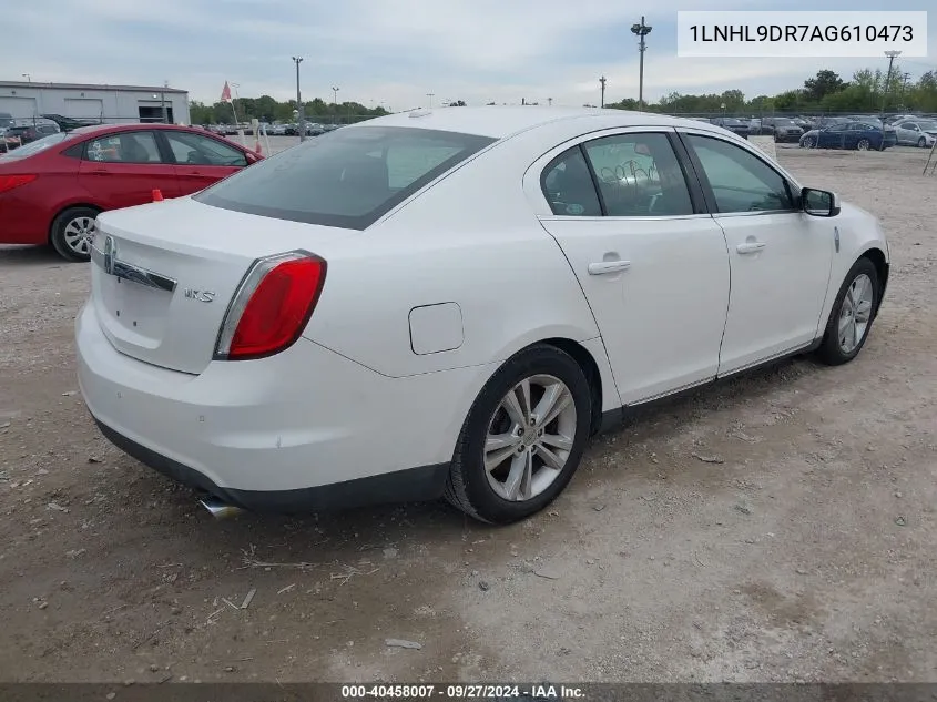 1LNHL9DR7AG610473 2010 Lincoln Mks